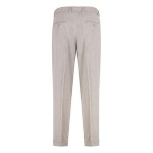 PAOLO PECORA Men's Tailored Fit Dress Pants Men Beige